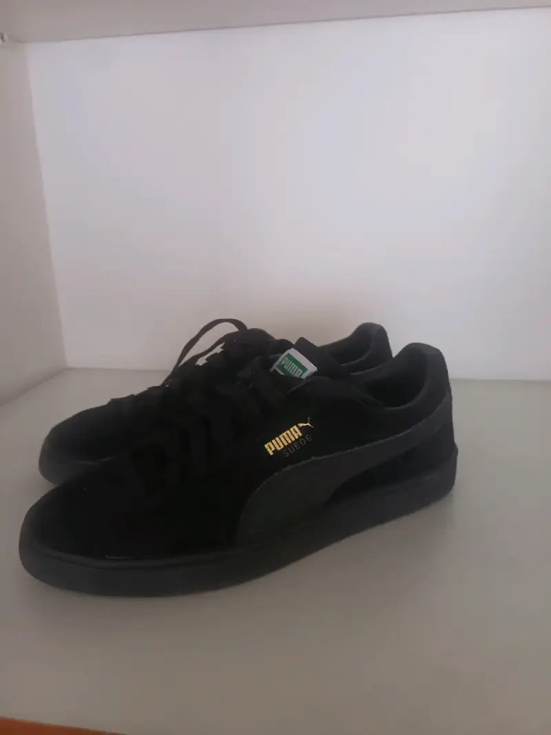 Zapatillas negras Puma Suede clásicas - 2