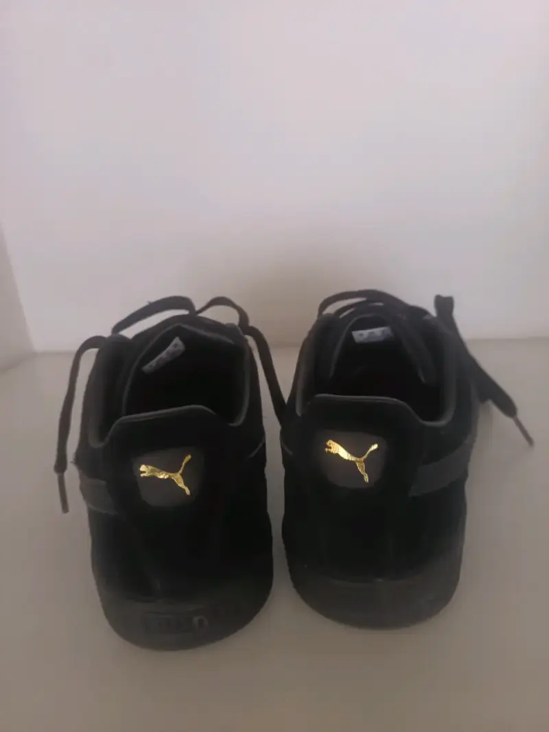 Zapatillas negras Puma Suede clásicas - 3