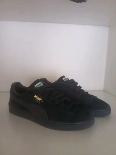 Zapatillas negras Puma Suede clásicas - miniatura 5