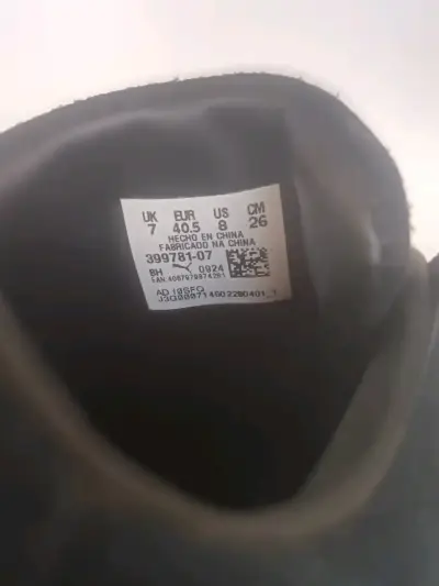 Zapatillas negras Puma Suede clásicas - miniatura 6