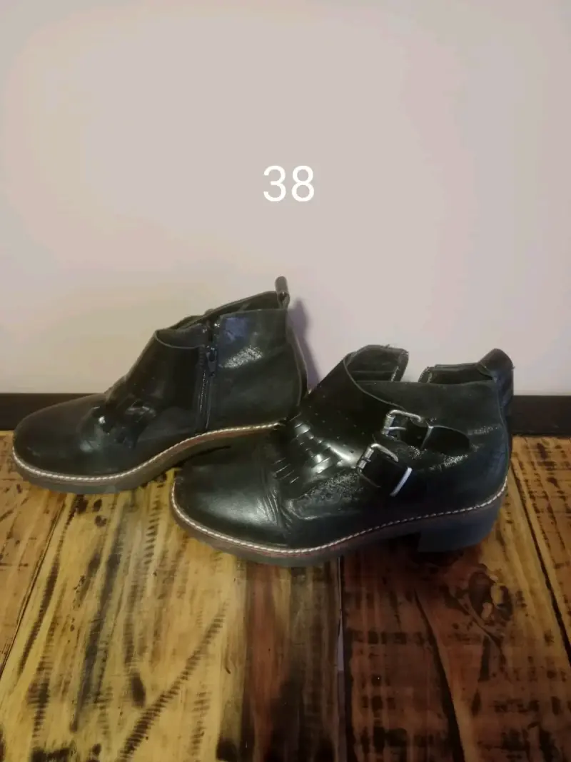 Botines de cuero para mujer en varios tamaños - 5