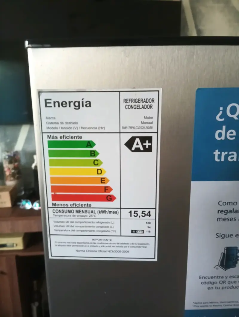 Refrigerador Mabe RMB1767PCLX A+ eficiente - 1