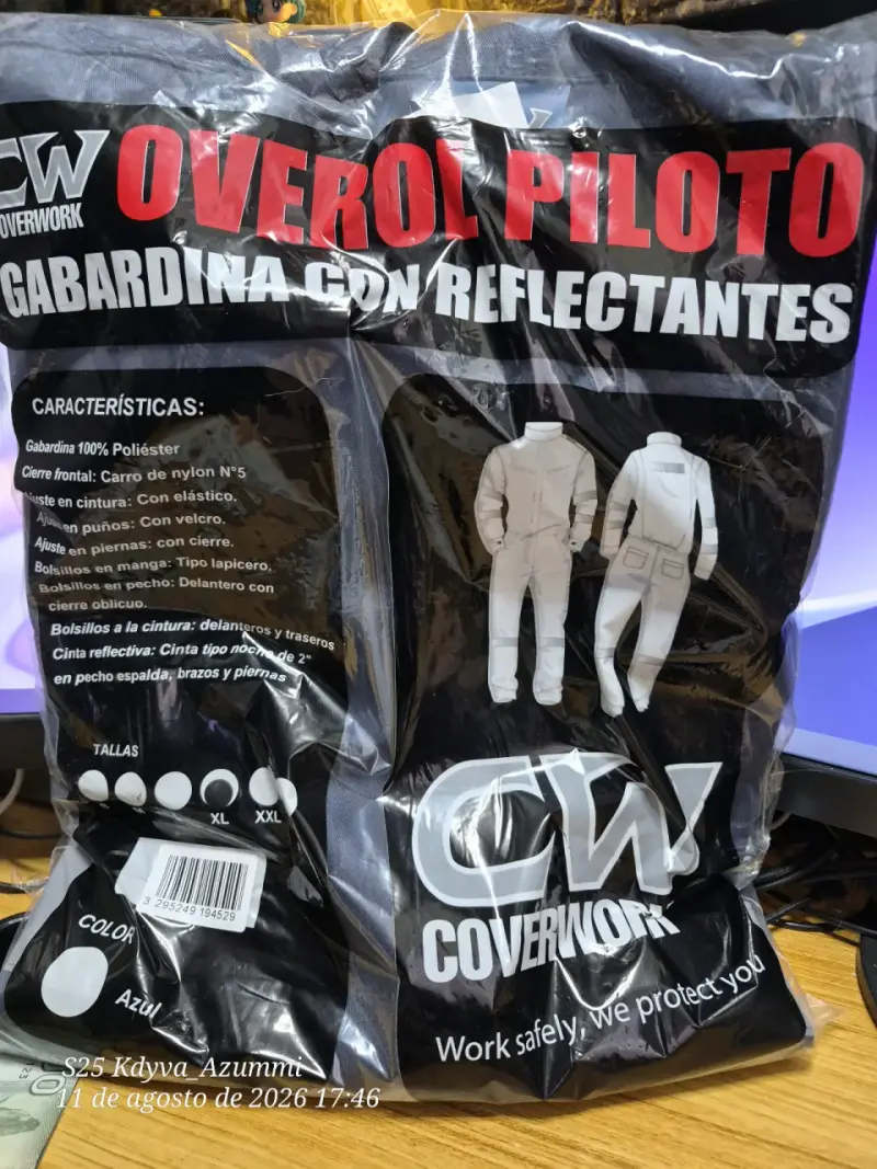 Overol piloto con reflectantes azul Coverwork - 1