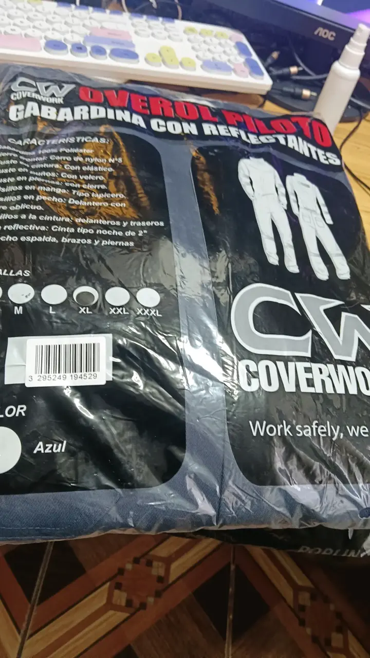 Overol piloto con reflectantes azul Coverwork - 2