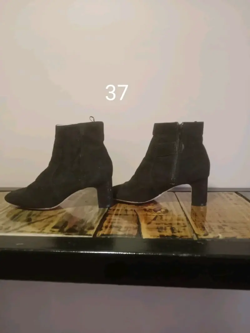 Botines de cuero negro - 2