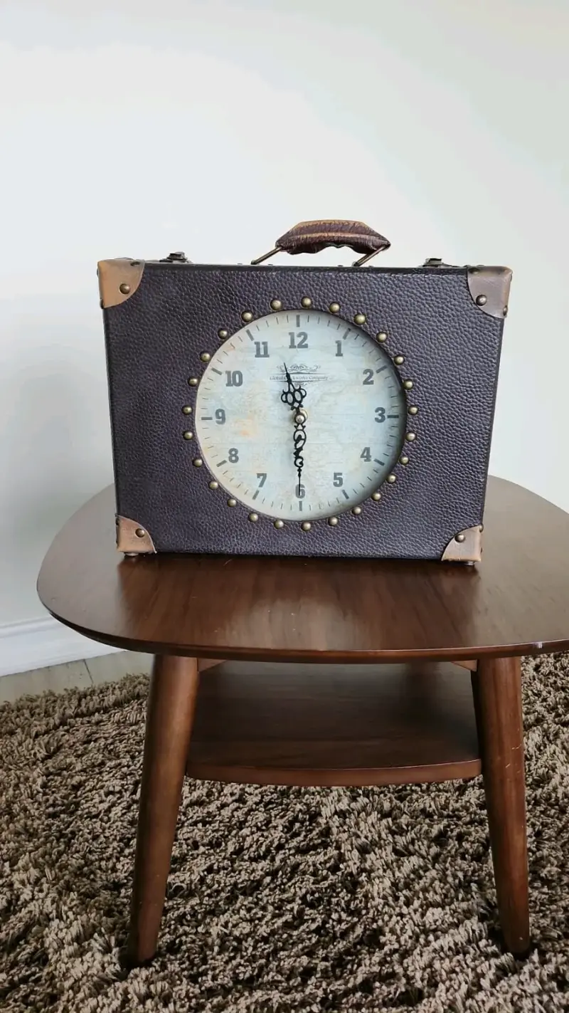 Reloj de Mesa Estilo Vintage con Caja Decorativa - 1
