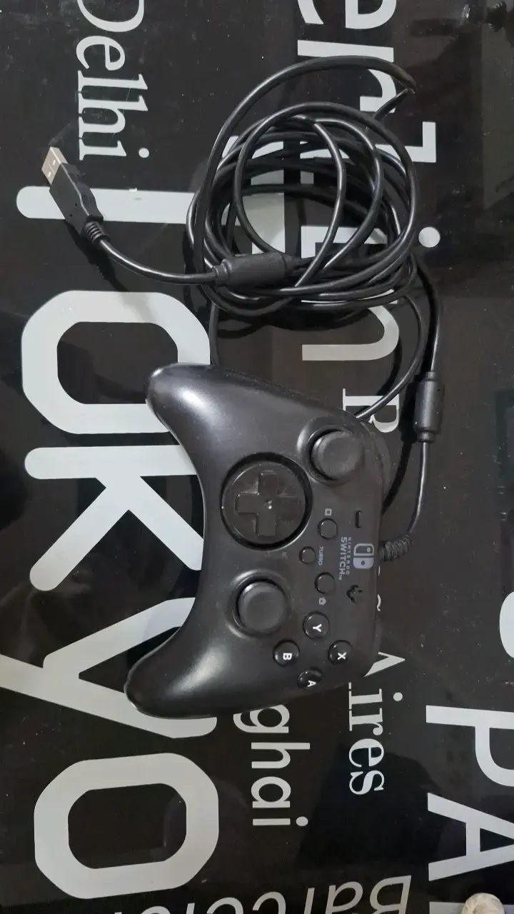 Controlador USB para Nintendo Switch negro