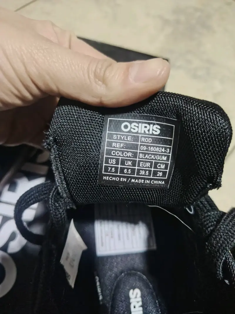 Zapatillas negras Osiris ROD para skate - 2