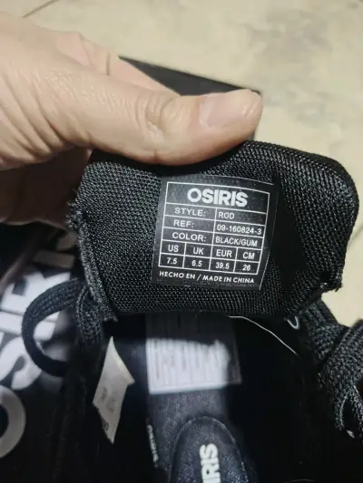 Zapatillas negras Osiris ROD para skate - miniatura 2