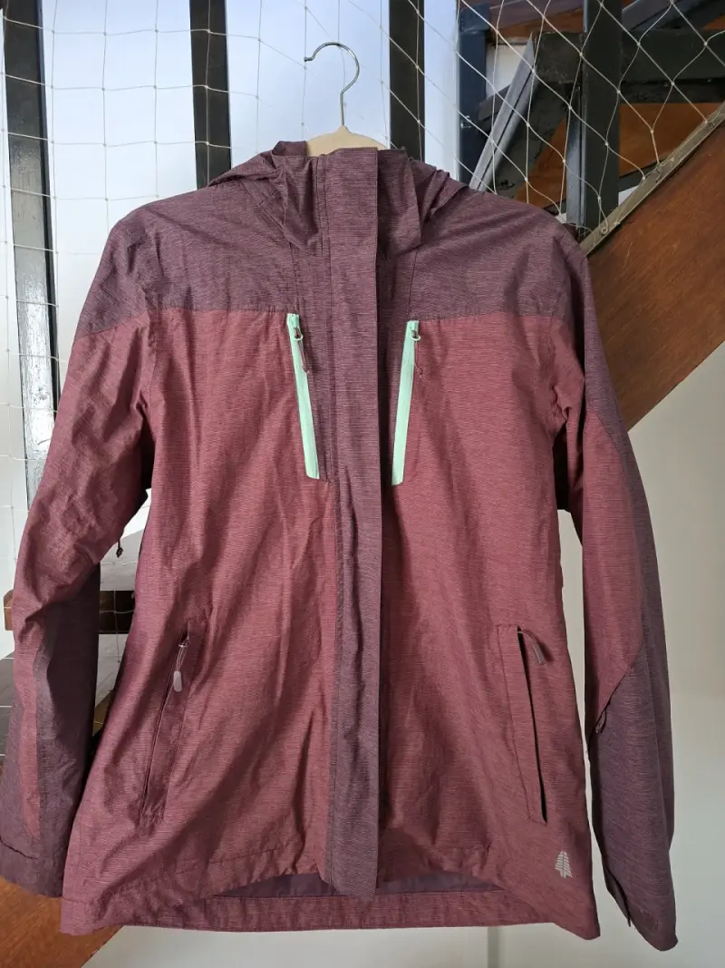 Chaqueta Weinbrenner outdoor burdeo con capucha - 1