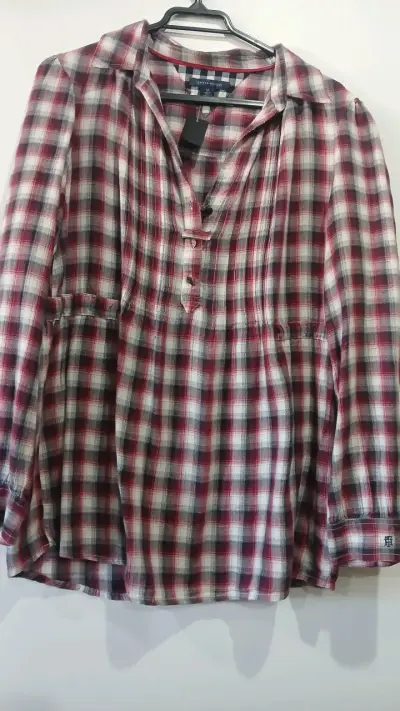 Blusa a cuadros Tommy Hilfiger para mujer - miniatura 1