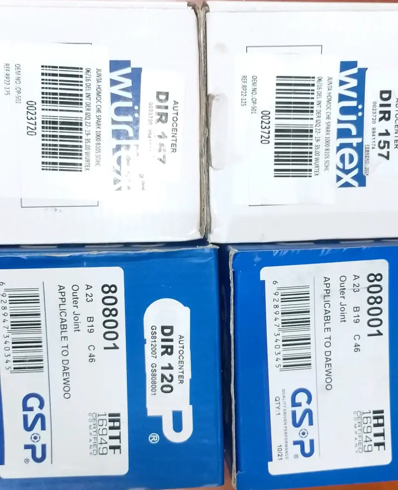 Junta Homocinética Würtex DIR 457 para Daewoo