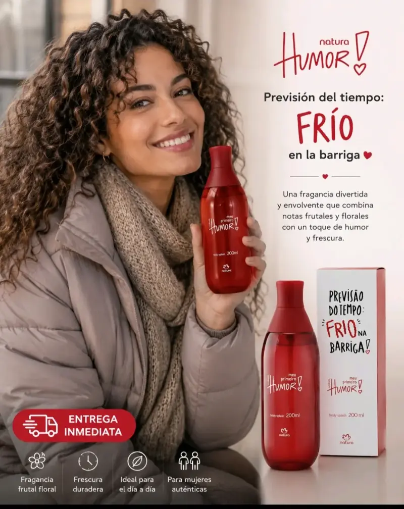 Body Splash Natura Humor Frutal Floral 200ml
