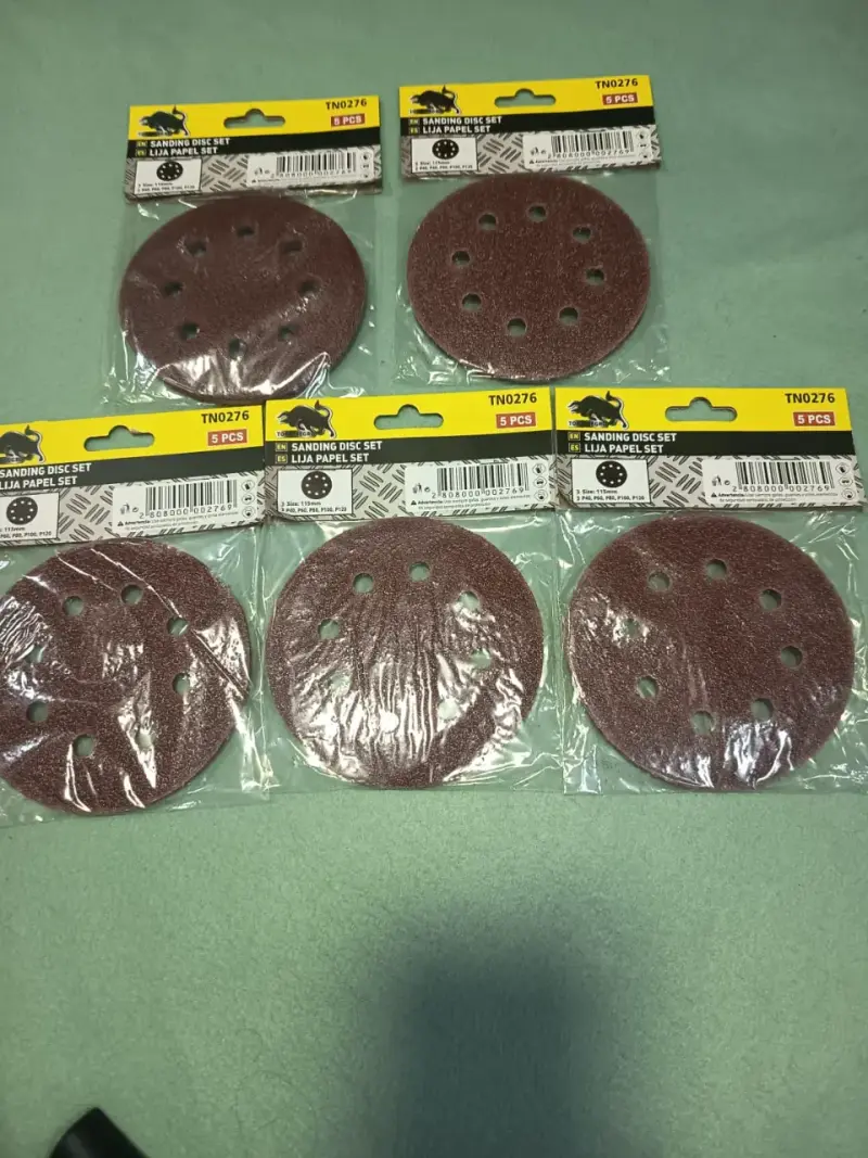 Pack 25 Discos Lija Velcro 4.5" Toro Negro - 2