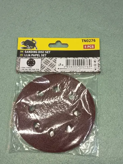 Pack 25 Discos Lija Velcro 4.5" Toro Negro - miniatura 3