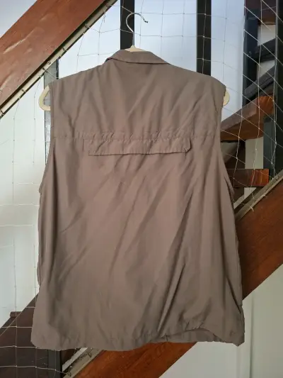 Chaleco geólogo sin mangas color beige - miniatura 3