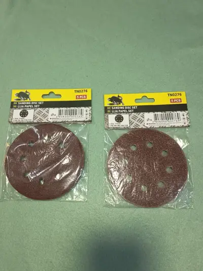 Pack 10 Discos Lija Velcro 4.5" Toro Negro - miniatura 2