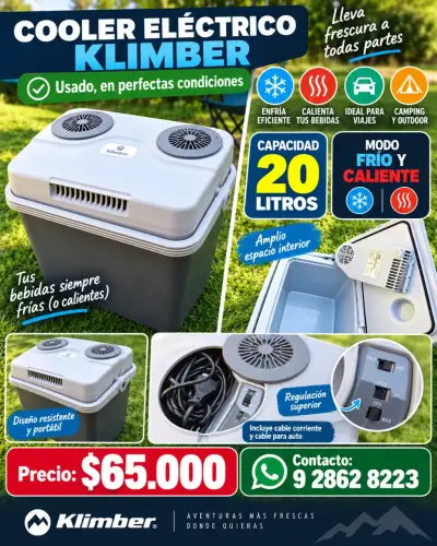 Cooler Eléctrico Klimber Frio-Caliente USADO - miniatura 1