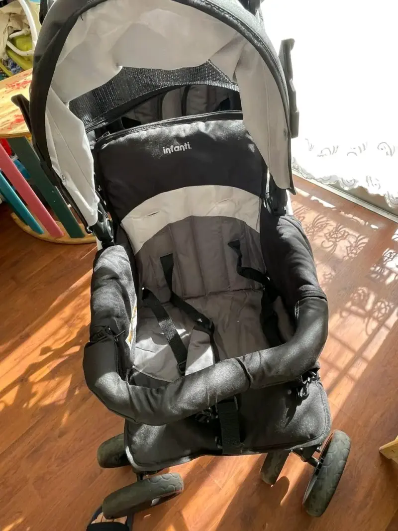 Coche doble de bebé Infanti plegable con freno - 3