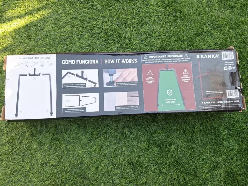 Pack Parrillero Kanka Asador Rejilla y Base Piso - 3