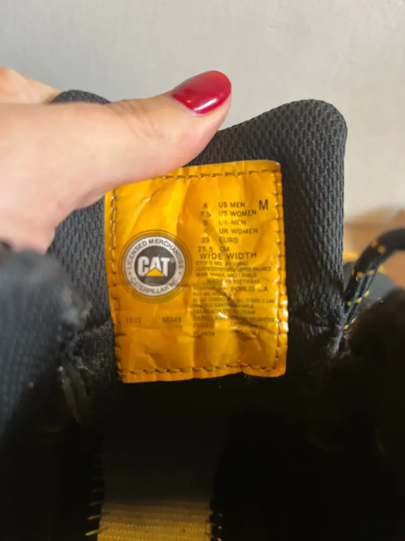 Botas de trabajo CAT negras y amarillas - 5