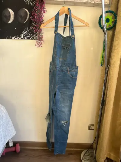 Jardineras de Mezclilla Stradivarius Talla 38 - miniatura 2