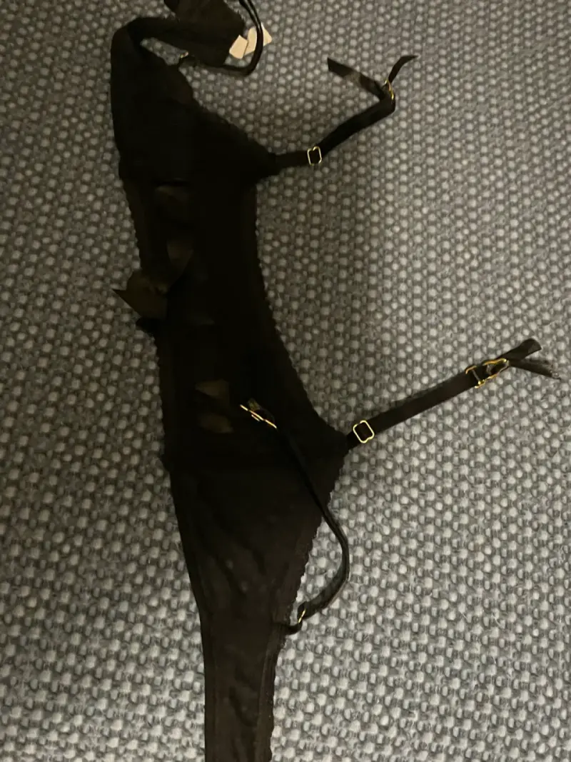 Babydoll negro transparente con tirantes ajustables - 3