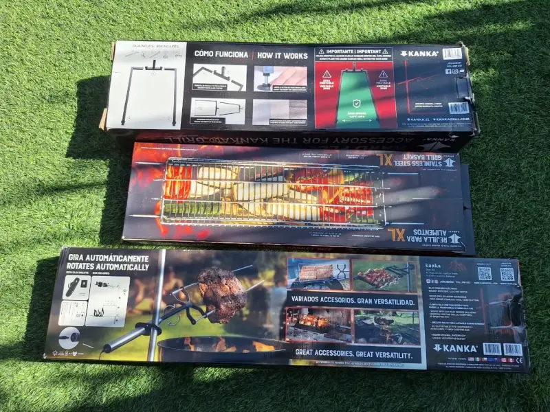 Pack Parrillero Kanka Asador, Base Piso y Rejilla - 2