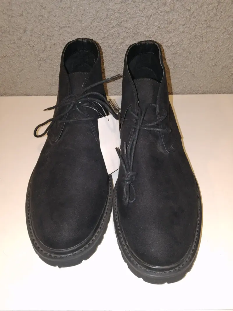 Botines de gamuza negros para hombre - 3
