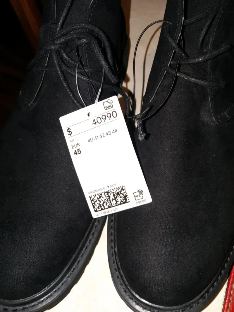 Botines de gamuza negros para hombre - 5