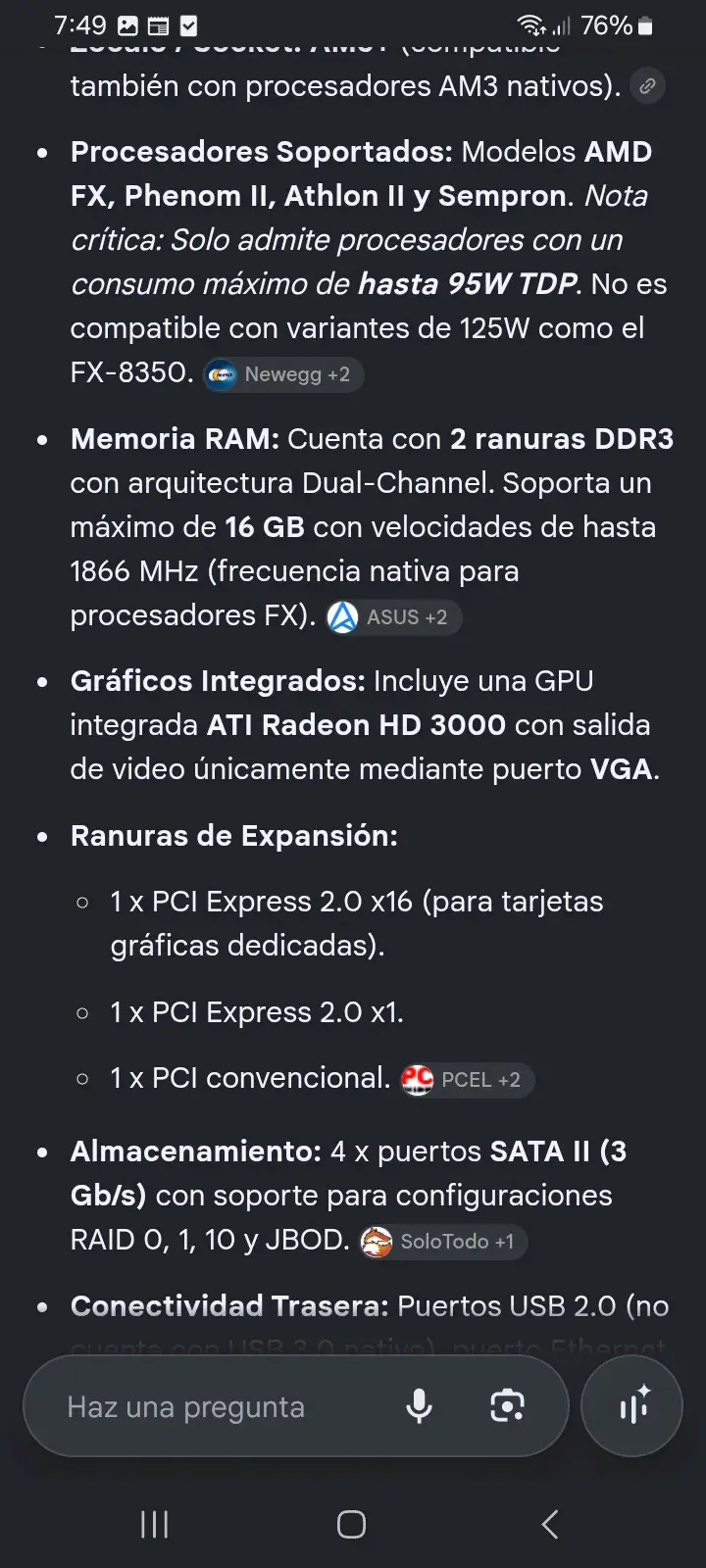 Placa Madre Asus M5A78L-M LX3 AM3+ - 5