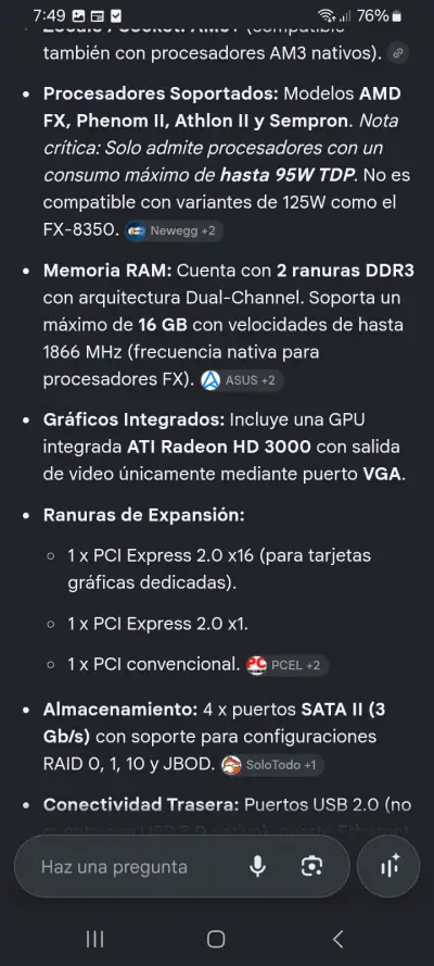 Placa Madre Asus M5A78L-M LX3 AM3+ - miniatura 5