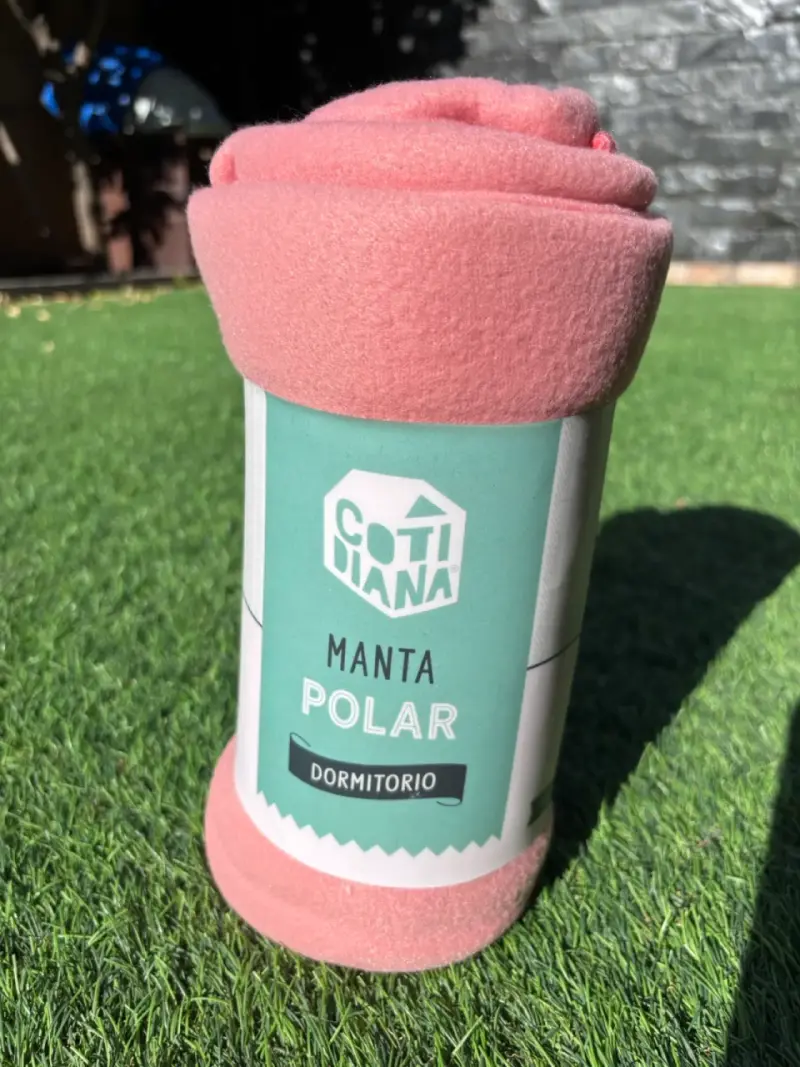 Manta polar rosa + Bolso Natura Totto - 1