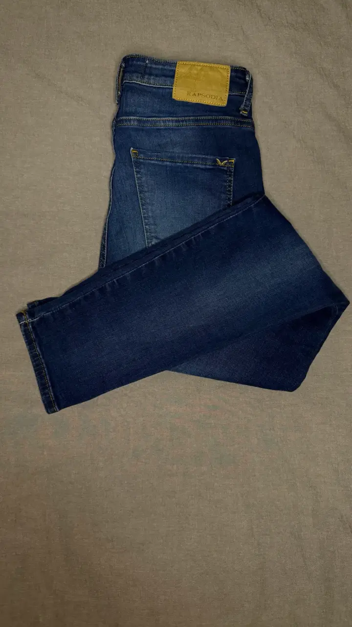 Jeans azul oscuro para mujer - 3