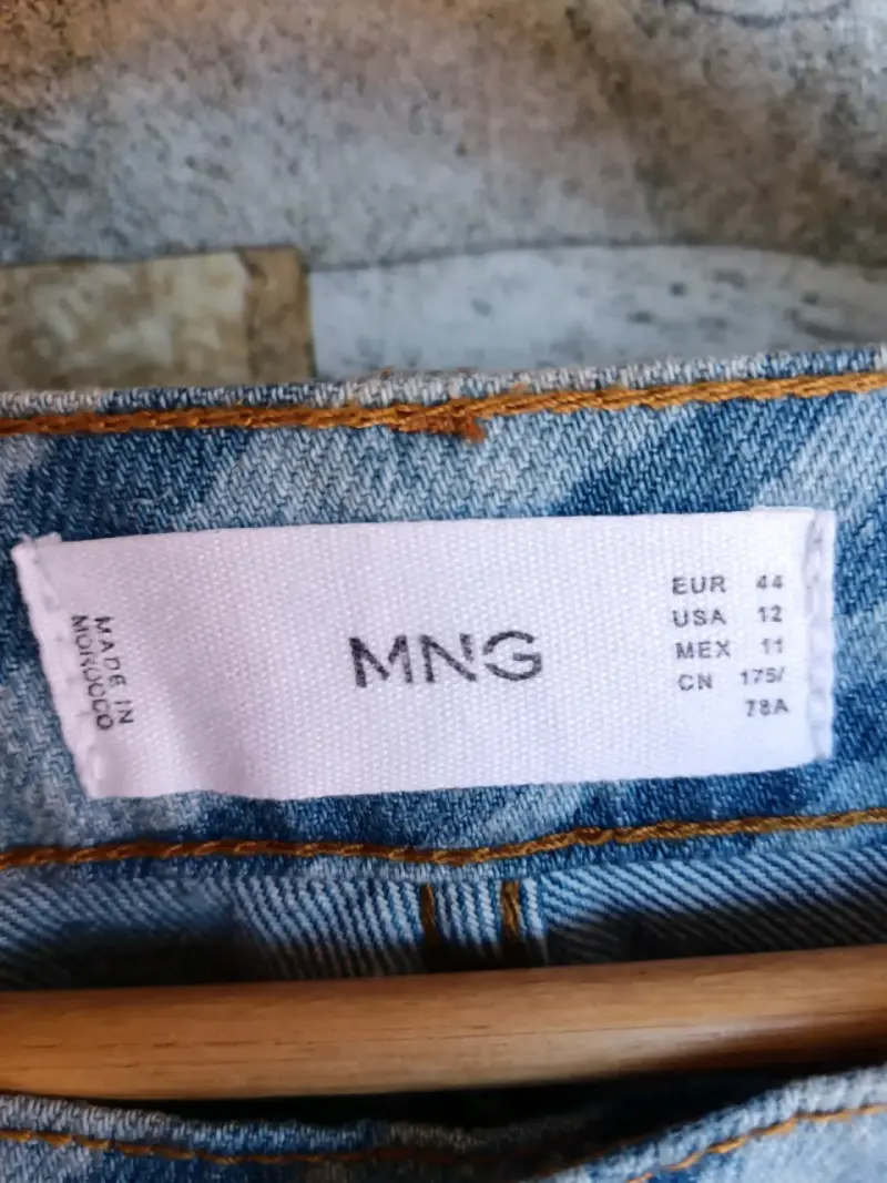 Jeans MNG con estampado animal print azul - 3