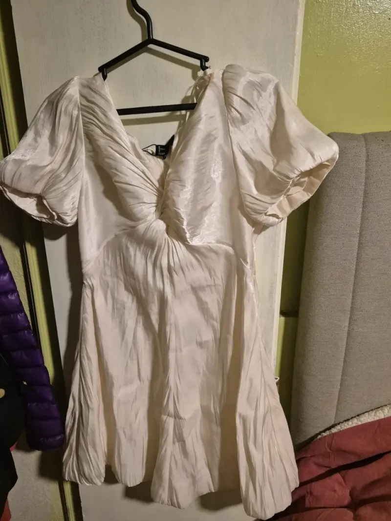 Vestido rosa con mangas abullonadas Only - 2