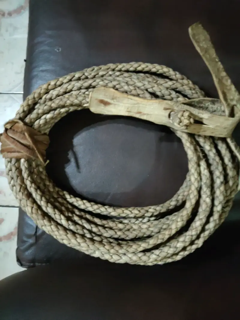 Lazo de cuero trenzado para rodeo - 3