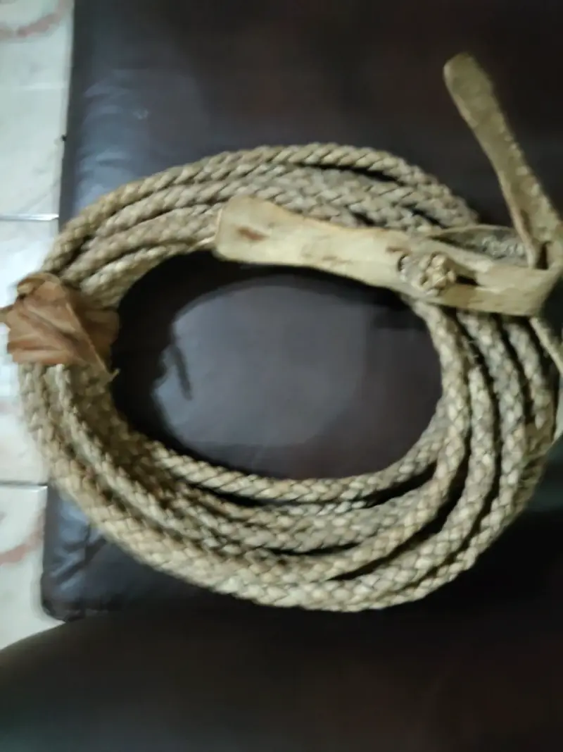 Lazo de cuero trenzado para rodeo - 4