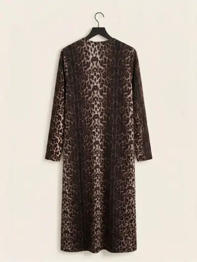 Kimono largo estampado animal print - miniatura 2
