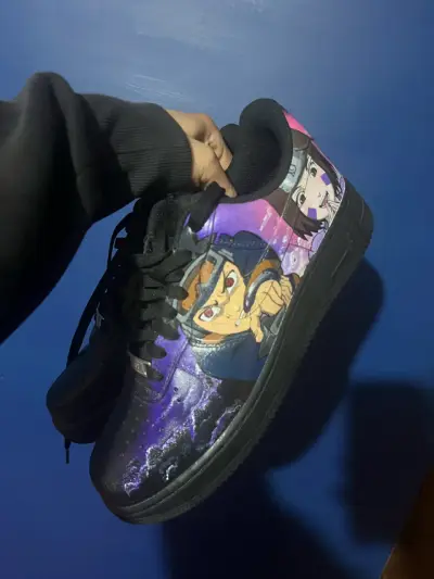 Zapatillas Nike Air Force 1 personalizadas anime - miniatura 2