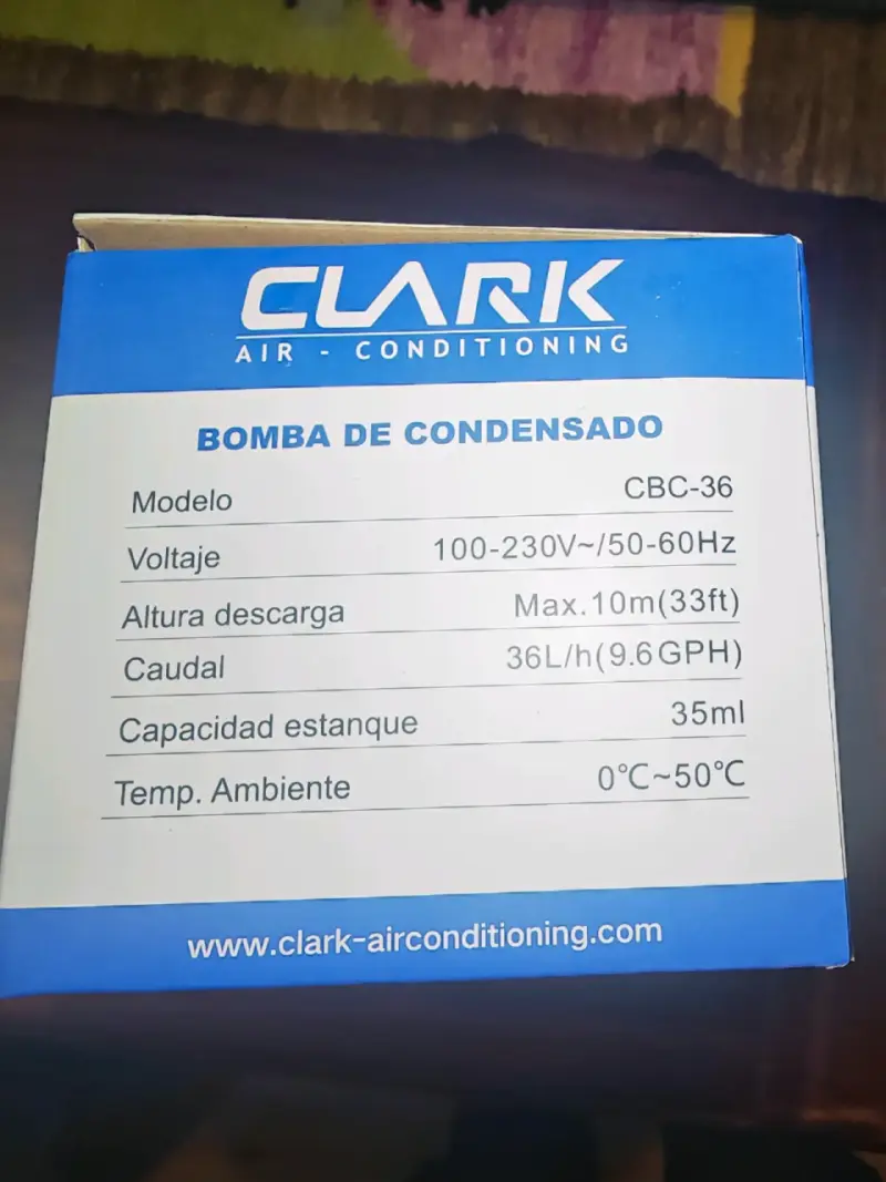 Bomba de Condensado Clark CBC-36 Silenciosa - 2