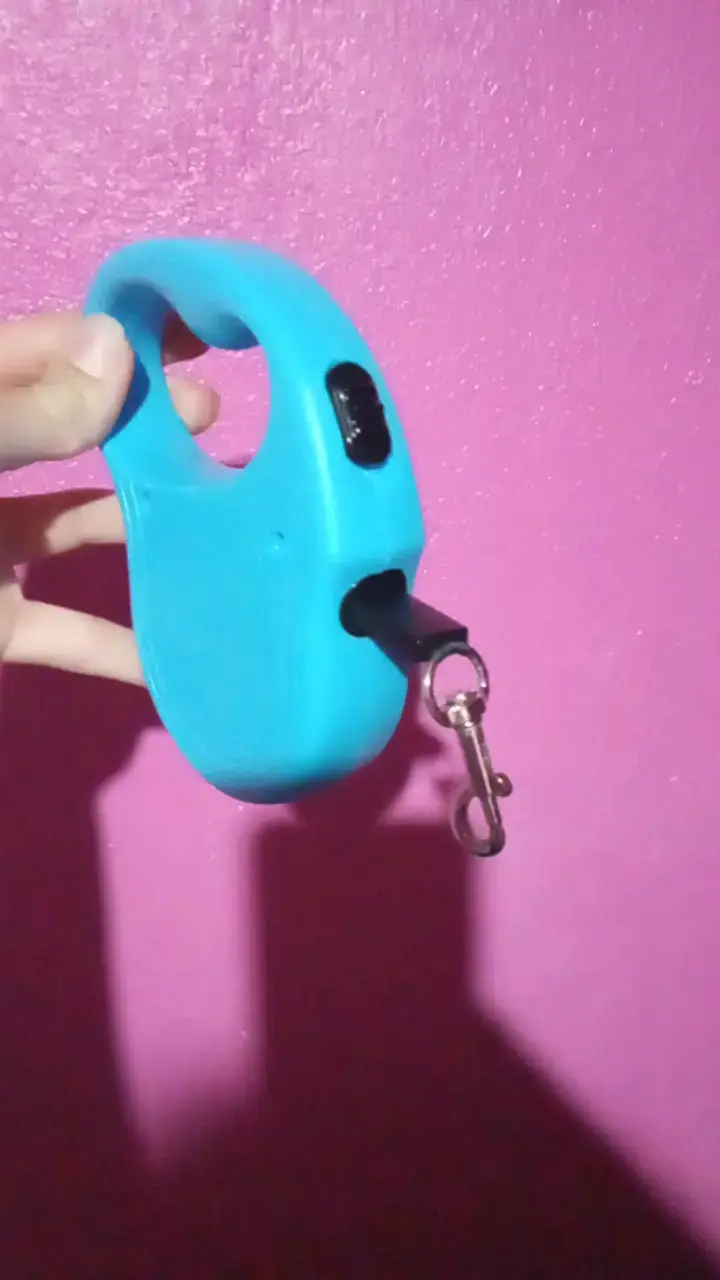 Correa retráctil azul para perros 3 metros - 1