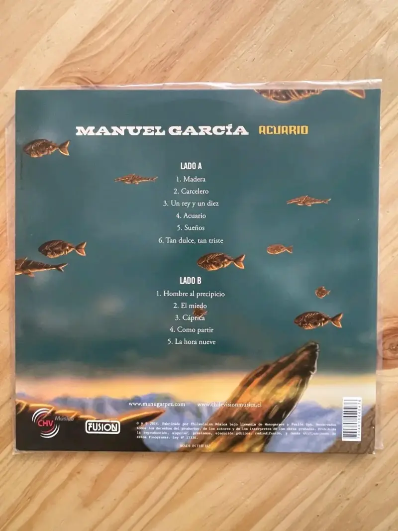 Vinilo Manuel García Acuario en buen estado - 2