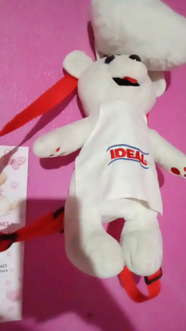 Mochila de peluche Ideal oso - 3