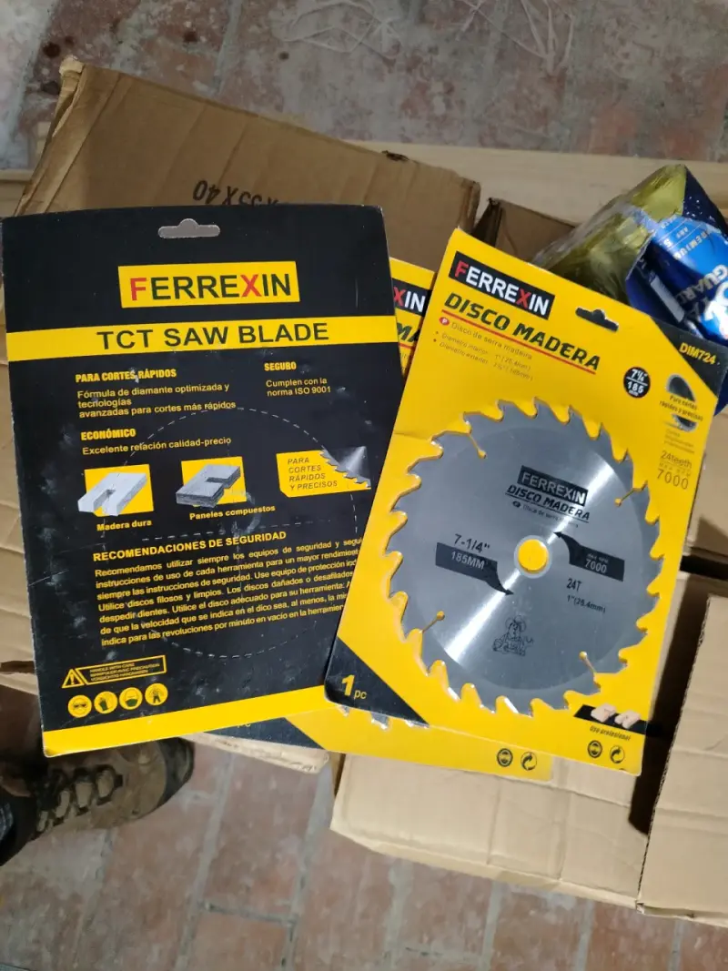 Disco de sierra para madera Ferrexin 7-1/4 pulgadas