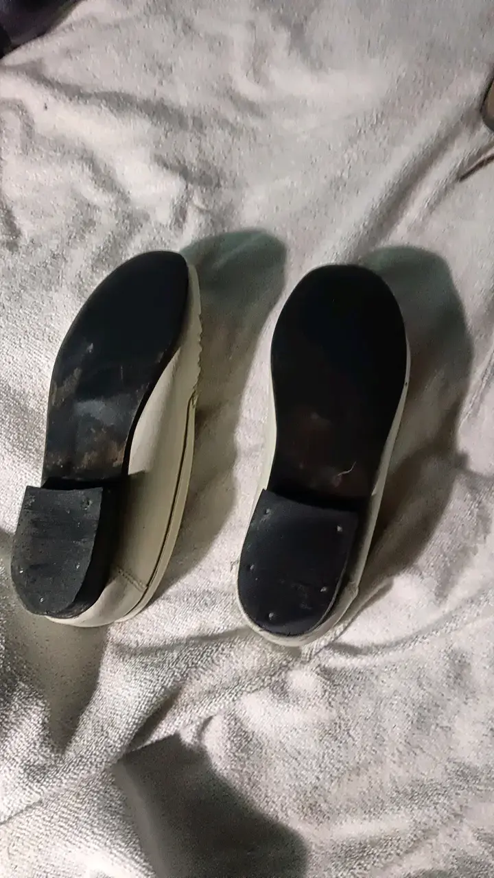 Zapatos mocasines blancos de cuero para mujer - 3