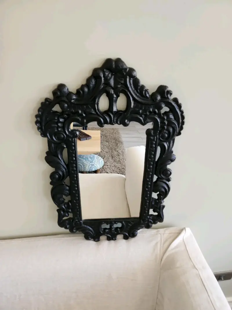 Espejo decorativo de pared estilo barroco de fierr - 2