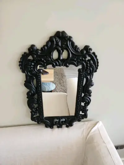 Espejo decorativo de pared estilo barroco de fierr - miniatura 2