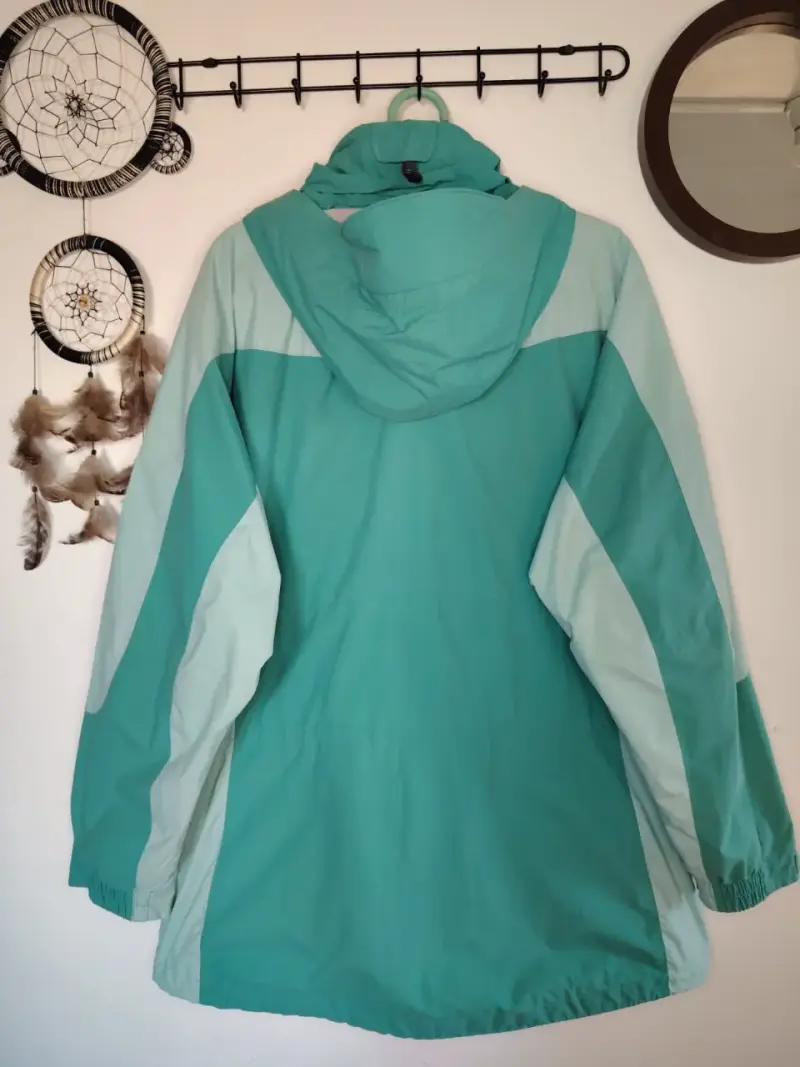 Chaqueta impermeable Columbia turquesa XL - 5