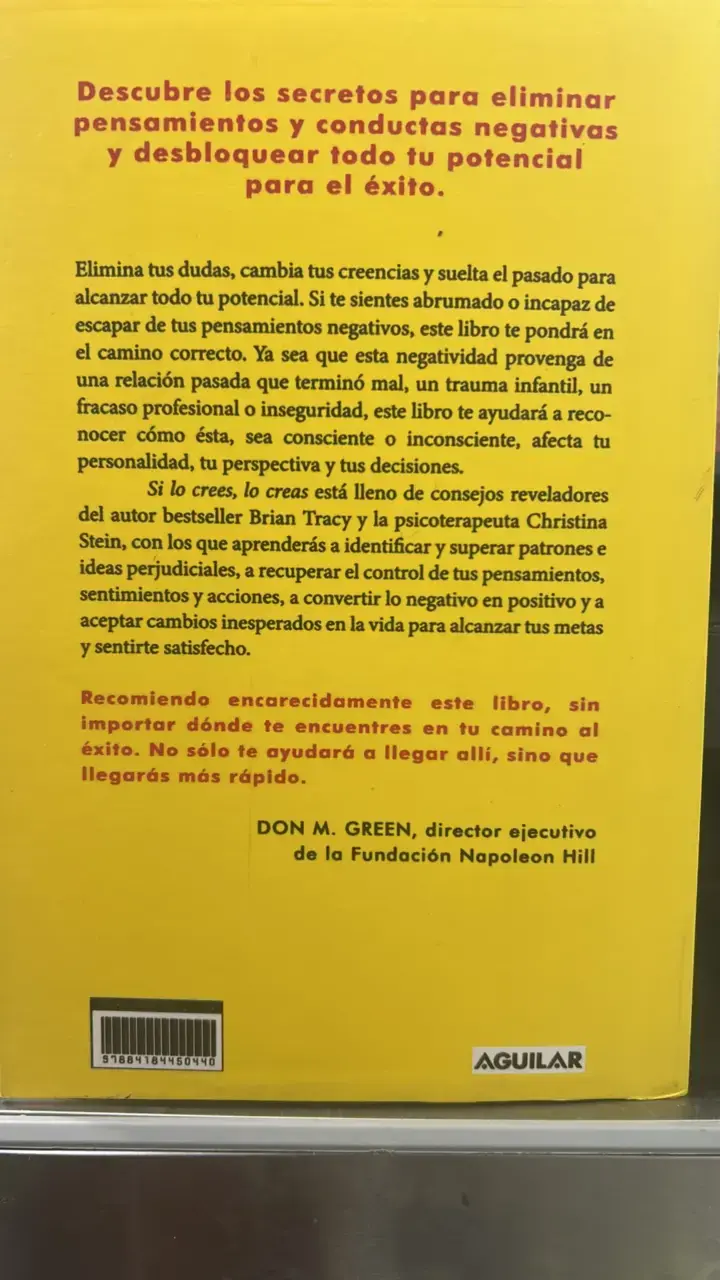 Libro Si Lo Crees, Lo Creas de Brian Tracy - 2